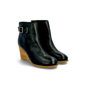 NWT Diba Balen Leather Ankle Wedge Boot size 8.5